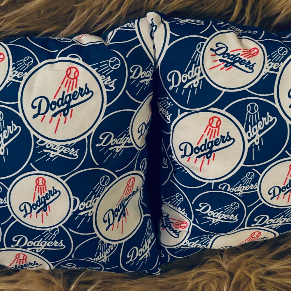 MBA Los Angeles Dodgers Home Decor Two Pcs Pillow Set Handmade 13”x10”